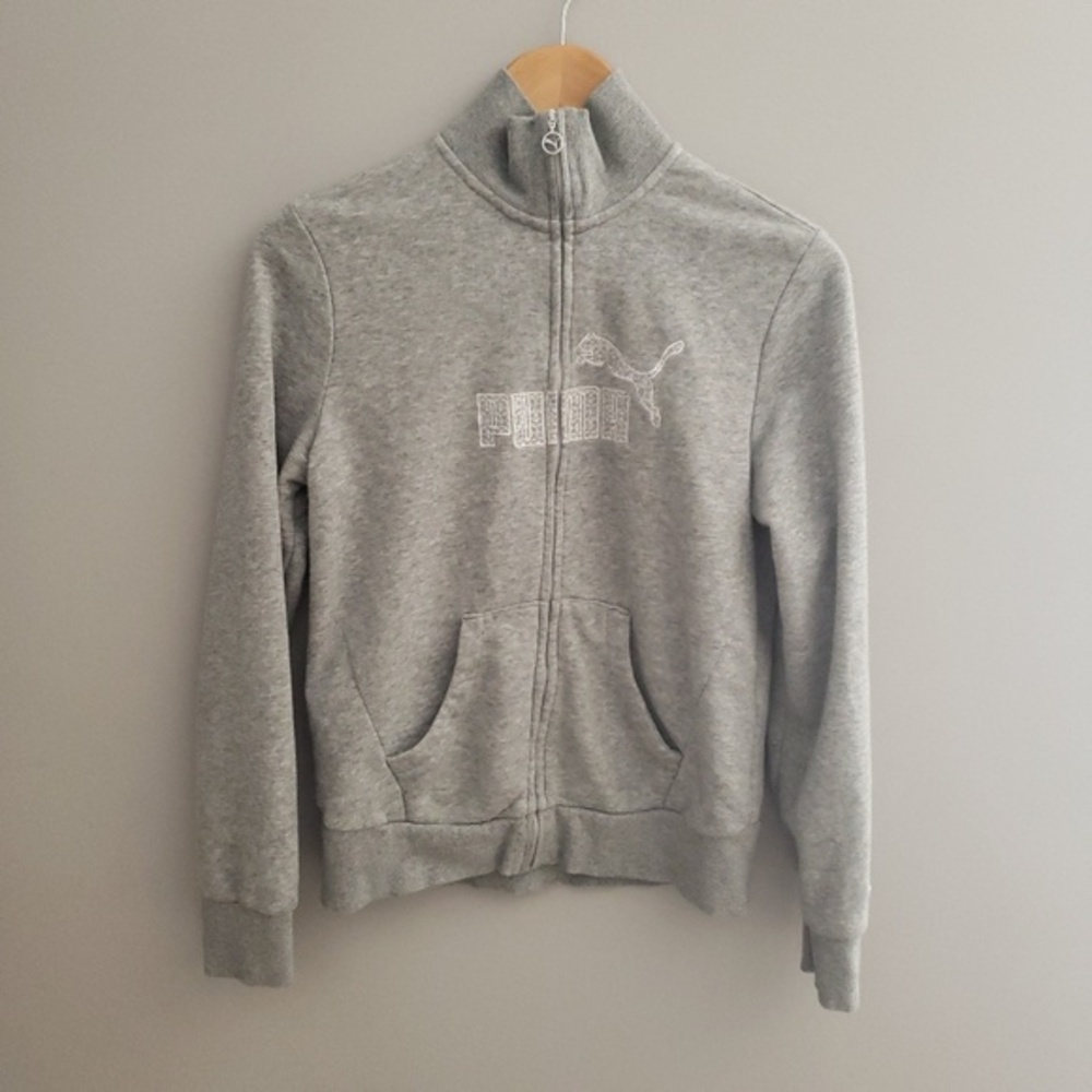 Puma grey zip‎ up medium